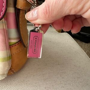 Coach Multicolor Striped Handbag